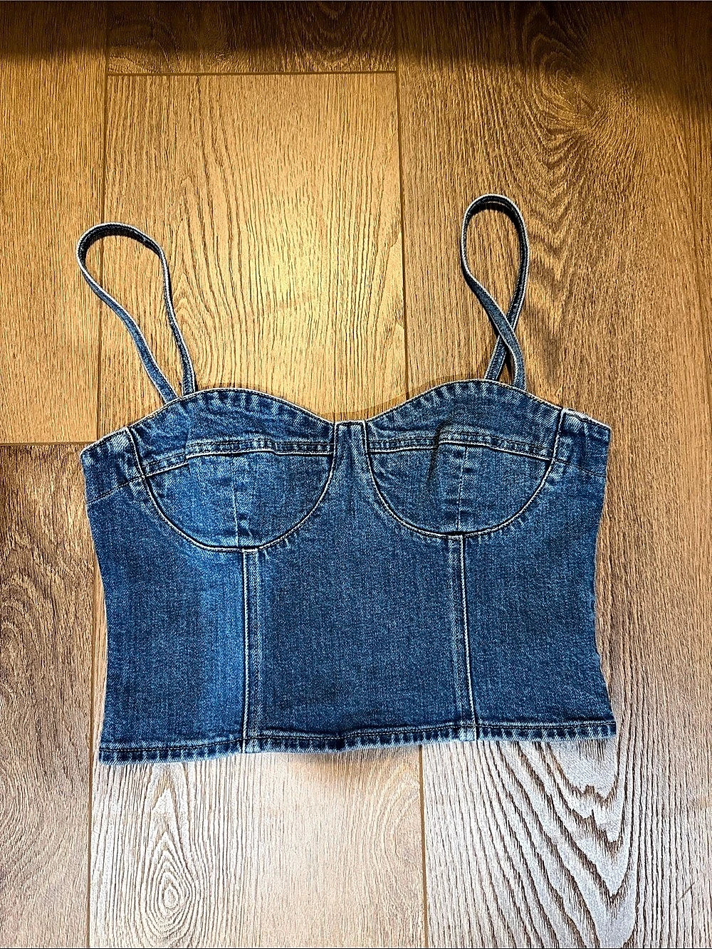 Denim Forum Bustier Top